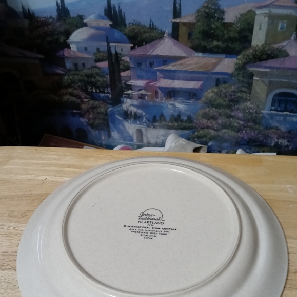VTG International Heartland Serving 🍇 Platter&1 Clay Art Cheese Cutting Board. - Picture 15 of 16